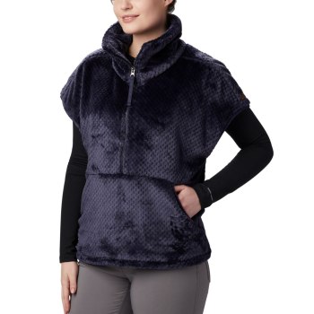 Columbia Fire Side III Sherpa Shrug, Chamarras Azul Marino Para Mujer | 678051-RXK